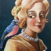 "Girl & Her Bird"
Acrylics