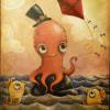"Gentleman Octopus" -- Acrylic